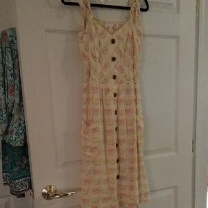 Sleeveless Watermelon Print Dress